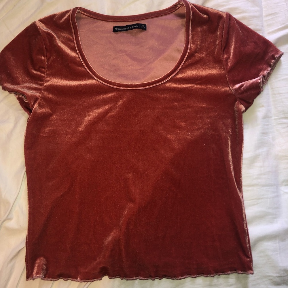 Velvet crop top